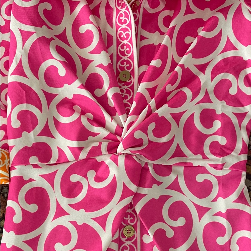 Gretchen Scott Twist and Shout Dress in the Heaven's Gate Arabesque pattern - Picture 6 of 6